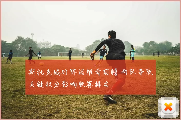 斯托克城对阵诺维奇前瞻 两队争取关键积分影响联赛排名