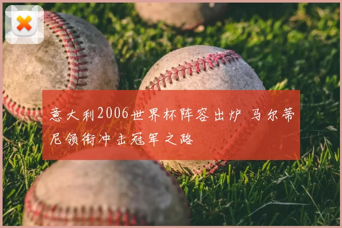 意大利2006世界杯阵容出炉 马尔蒂尼领衔冲击冠军之路