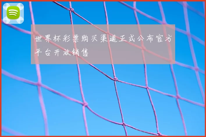 世界杯彩票购买渠道正式公布官方平台开放销售